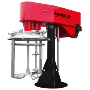Multi-Shaft Mixer with Two High-Shear Blades