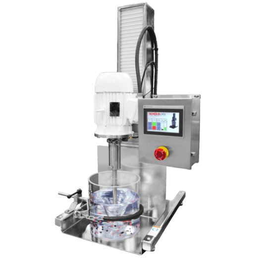 LMX - Touchscreen Lab Mixer Disperser with Touchscreen - industrial dispersers mixers and mills