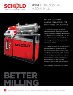 horizontal media mill brochure
